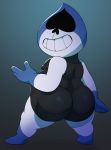  absurd_res big_butt butt cub darkner deltarune hi_res humanoid jerseydevil lancer_(deltarune) slightly_chubby tagme video_games young 