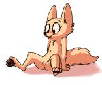  anthro arctic_fox blush canid canine cheek_tuft chest_tuft claws disney female fox fuel_(artist) mammal nude pawpads pussy simple_background sitting skye_(zootopia) solo toe_claws tuft white_background zootopia 