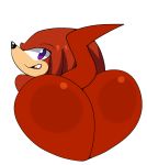  alpha_channel anthro bent_over big_butt bubble_butt butt butt_focus echidna fangs girly icon knuckles_the_echidna looking_back male mammal monotreme on_glass open_mouth presenting presenting_hindquarters purple_eyes rear_view simple_background solo sonic_(series) squish_(artist) transparent_background 