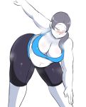  1girl blush fat nintendo sweat wii_fit wii_fit_trainer 