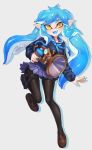  2019 animal_humanoid blue_tongue cephalopod cephalopod_humanoid clothed clothing female gun hair hi_res humanoid inkling jtveemo light_skin long_hair looking_at_viewer marine marine_humanoid mollusk mollusk_humanoid nintendo pointy_ears pose ranged_weapon school_uniform simple_background smile solo splatoon standing tentacle_hair tentacles uniform video_games weapon white_background yellow_eyes 