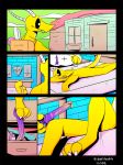  2019 anthro aroused balls bed bedroom butt comic digital_media_(artwork) dildo dragon fantasy hi_res home humanoid_penis lava looking_at_viewer magic male male/male nude paws penis scalie sex_toy smile solo tigertooth 
