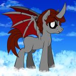  absurd_res digital_media_(artwork) equid equine hi_res horn horse male mammal my_little_pony pony simple_background solo tatari tatarun wings xexus 