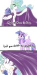  2019 comic dialogue english_text equid feathered_wings feathers feral friendship_is_magic group hair hi_res horn kaikururu mammal multicolored_hair my_little_pony princess_celestia_(mlp) princess_luna_(mlp) text twilight_sparkle_(mlp) winged_unicorn wings 