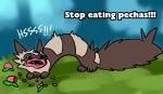  angry blitzdrachin furret heartberry mammal mustelid nintendo pecha_berry pok&eacute;mon pok&eacute;mon_(species) video_games 