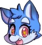  animated blue_fur canid canine dru eyelashes fabianoferreira fox fur icon looking_at_viewer low_res mammal multicolored_fur pink_eyes smile star star_eyes thumbnail two_tone_eyes white_fur yellow_pupils 