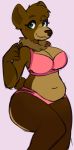  breasts brown_bear female grizzly_bear hi_res karleen mammal sleepyscreen slightly_chubby solo thick_thighs ursid ursine 