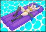  animal_humanoid canid canid_humanoid canine canine_humanoid clothing humanoid mammal pool_float relaxing solo sunbathing swimsuit water wolf_humanoid 