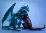  2018 arkane_(arkaneshadowclaw) barefoot belly_scales biped black_scales blue_markings blue_scales claws cuddling digital_media_(artwork) dinosaur dragon dromaeosaurid duo feral garo_(garoshadowscale) ghuran green_eyes happy hindpaw horn hug larger_feral long_neck looking_at_another love male markings membranous_wings nude paws quadruped red_markings reptile romantic romantic_couple scales scalie shaded shadow side_view simple_background size_difference smaller_feral smile snout standing stripe stripes teal_scales theropod toe_claws toes velociraptor western_dragon wings 
