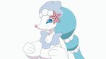  16:9 2019 2d_animation animated anthro big_breasts breast_grab breast_squish breasts female hand_on_breast loop mammal marine nintendo pok&eacute;mon pok&eacute;mon_(species) primarina smile solo video_games yourfren 