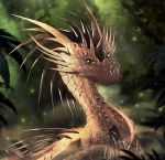  2019 detailed_background digital_media_(artwork) dragon eyelashes feral hi_res looking_at_viewer scales solo spines telleryspyro wyvern yellow_eyes 