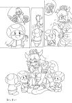  long_hair mario_(series) multiple_boys nintendo princess_peach super_mario_bros. toad 