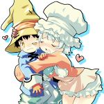  black_mage blue_mage final_fantasy final_fantasy_ix hug quina_quen vivi_orinitier 