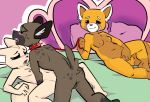  2019 aggressive_retsuko ailurid ambiguous_penetration anthro backsack balls bed being_watched black_eyes blush breasts brown_fur butt canid canine collar female fennec fenneko fingering fox fur haida hyaenid leash looking_at_another lying male male/female mammal masturbation missionary_position nipples nontoxo nude on_back open_mouth orange_fur penetration pussy red_panda retsuko sanrio sex spotted_hyena spread_legs spreading story story_in_description tan_fur vaginal vaginal_masturbation voyeur 