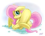  2019 5:4 blue_eyes blush equid equine female fluttershy_(mlp) friendship_is_magic hair hi_res mammal my_little_pony pink_hair pterippus shy skoon solo 