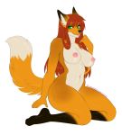  anthro breasts canid canine female fox kitsunewaffles-chan looking_at_viewer mammal nipples nude smile solo thick_thighs tongue tongue_out wide_hips 