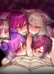  1boy 4girls abs ahri akali animal_ears ass bangs blonde_hair blush breath cellphone censored double_bun evelynn eyebrows_visible_through_hair eyes_closed eyes_visible_through_hair fellatio fox_ears hair_between_eyes hair_bun hand_on_another&#039;s_head heart heart_eyes highres holding holding_phone k/da_(league_of_legends) k/da_ahri k/da_akali k/da_evelynn k/da_kai&#039;sa kai&#039;sa league_of_legends mosaic_censoring mr._skull multiple_girls open_eyes open_mouth oral penis phone pink_eyes pink_hair ponytail purple_hair smartphone sweat taking_picture teeth tied_hair tongue veins veiny_penis yellow_eyes 