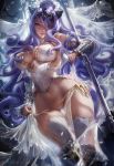  armor camilla fire_emblem fire_emblem_if horns no_bra pantsu possible_duplicate sakimichan thighhighs underboob weapon 