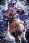  armor camilla fire_emblem fire_emblem_if horns no_bra pantsu possible_duplicate sakimichan thighhighs underboob weapon 