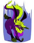  anthro big_breasts breasts curvaceous dragon featureless_breasts female fur furred_dragon hi_res horn open_mouth purplepardus solo wings 