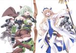  armor ass elf goblin_slayer goblin_slayer_(character) heels high_elf_archer kannatsuki_noboru pointy_ears priestess sword tagme thighhighs weapon 