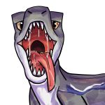  2019 alpha_channel blue_(jurassic_world) digital_media_(artwork) dinosaur dromaeosaurid drooling hi_res imminent_vore jurassic_park jurassic_world mouth_shot open_mouth orange_eyes reptile saliva scalie sharp_teeth smile solo teeth theropod tongue universal_studios unknown_artist velociraptor vore 