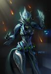  biped breasts female front_view glowing hi_res machine non-mammal_breasts not_furry pseudo_clothing psyk323 robot solo standing video_games warframe wide_hips zephyr_(warframe) 