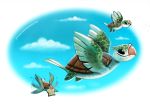  avian bird bread cloud columbid cryptid-creations dove flying food group reptile scalie sky turtle 