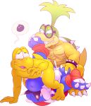  3_toes anal anal_penetration barefoot blue_yoshi boshi claws cum cum_in_ass cum_in_mouth cum_inside eyewear feet fellatio foot_fetish foot_on_face foot_sniffing group group_sex hi_res iggy_koopa irrumatio koopaling male male/male mario_bros nintendo oral penetration sex slightly_chubby tderek99 threesome toe_claws toes transparen_background video_games yoshi 