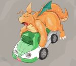  car dragonite dragons_having_sex_with_cars feral male nintendo nude open_mouth pok&eacute;mon pok&eacute;mon_(species) scalie sex simple_background solo sweat tongue tongue_out unknown_artist vehicle video_games wings 