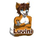  absurd_res anthro blue_eyes brown_hair clothed clothing digital_media_(artwork) dipstick_tail fur hair hi_res looking_at_viewer luvini male meep multicolored_tail orange_fur portrait solo tatujapa topless white_fur 