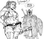  armor bb_(baalbuddy) dark-skinned_female highres knight muscle muscular_female orc paladin 