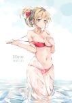  bikini breast_hold cleavage hmw_(pixiv7054584) nipples see_through swimsuits tagme undressing wardrobe_malfunction wet wet_clothes 