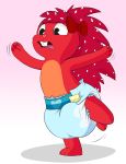  anthro balancing bunnykisses diaper female flaky_(htf) happy_tree_friends hi_res mammal open_mouth porcupine rodent solo stumbling 