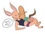  blush buckteeth bulge clothing comic cotton_(character) eyewear foreplay glasses humor kissing lagomorph leporid licking male male/male mammal playful pun rabbit rodent sciurid teeth tongue tongue_out twee tweecredo underwear 