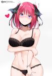  5-toubun_no_hanayome bra breast_hold cleavage nakano_nino pantsu reeze 