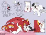  2019 anthro canid canine canis chastity collar conditional_dnp cum cum_inside domestic_dog dragon fellatio female gender_transformation impregnation invalid_tag lustylamb lying male male/female mammal missionary_position mtf_transformation on_back oral penis pussy sex teasing transformation vaginal 
