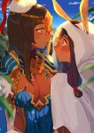  2girls absurdres fate/grand_order fate_(series) highres multiple_girls nitocris_(fate/grand_order) nitocris_(swimsuit_assassin)_(fate) scheherazade_(fate/grand_order) yuri 