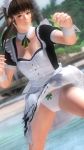  dead_or_alive highres hitomi maid panties underwear upskirt 