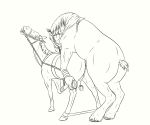  2018 absurd_res animal_genitalia ball_gag bdsm bondage bound digital_drawing_(artwork) digital_media_(artwork) duo equid equine female feral fur gag gagged hair hi_res horse lionsilverwolf male male/female mammal nipple_piercing nipples open_mouth penetration penis piercing pussy sex standing vaginal vaginal_penetration 