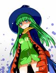  797 bad_id bad_pixiv_id blue_eyes cape from_below green_hair hat long_hair masou_shizuka panties pantyshot rance_(series) sengoku_rance solo underwear upskirt witch_hat 