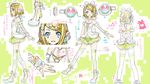  blonde_hair blue_eyes bracelet concept_art cute_(module) ebisu_kana jewelry kagamine_rin legs necklace project_diva_(series) project_diva_2nd ribbon short_hair thighhighs vocaloid 