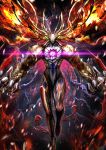  demon_pillar_(fate/grand_order) epic extra_eyes fate/grand_order fate_(series) fire goetia_(fate/grand_order) highres looking_at_viewer masukudo_(hamamoto_hikaru) no_humans pixiv_fate/grand_order_contest_1 purple_eyes tagme 