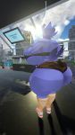  3d_(artwork) anthro avian beak big_breasts big_butt bird breasts busty_bird butt clothed clothing corvid crow digital_media_(artwork) feathers female hi_res huge_breasts huge_butt hyper hyper_breasts jaeh non-mammal_breasts solo thick_thighs unknown_artist vrchat wide_hips 