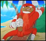  anthro humanoid_penis knuckles_the_echidna male mammal masturbation peeing penile_masturbation penis solo sonic_(series) tagme ukent urine watersports 