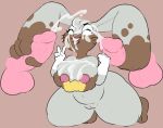  anthro balls breasts cum cum_on_breasts cum_on_face diggersby ejaculation female group group_sex male male/female nintendo onetiredbear penis pok&eacute;mon pok&eacute;mon_(species) pussy sex thick_thighs threesome video_games 