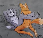  2019 absurd_res anthro armpit_hair butt canid canine canis digital_media_(artwork) duo fox fox_mccloud fur hi_res humanoid_penis male male/male mammal nintendo nude penis sex smile star_fox super_smash_bros video_games wolf wolf_o&#039;donnell 