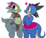 &lt;3 2019 big_butt bow butt clothing dress duo female gilly_(sssonic2) kobold loincloth scalie short_stack sssonic2 wide_hips 
