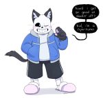  ? alternate_species animated_skeleton bone clothed clothing domestic_cat english_text felid feline felis male mammal sans_(undertale) skeleton solo text undead undertale video_games yellowhellion 