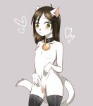  &lt;3 2019 anthro balls bell_collar blush brown_hair clothing collar dantae_meoi digital_media_(artwork) domestic_cat felid feline felis fur girly green_eyes grey_background hair humanoid_penis leggings legwear litchi666 long_hair looking_at_viewer male mammal mostly_nude nipples partially_retracted_foreskin penis pink_nose pubes ribbons rubber simple_background small_balls small_penis solo standing uncut white_fur 